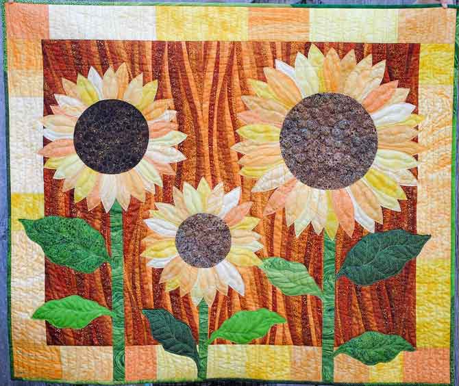 The finished Sunflower Quilt