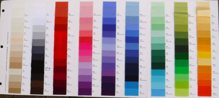 The ColorWorks swatch card showcases all 113 luscious colors