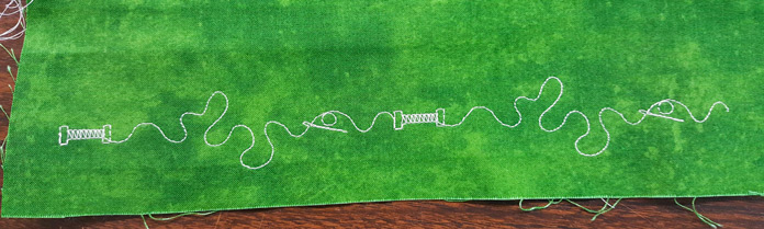 Stitchout of combined stitch exercise