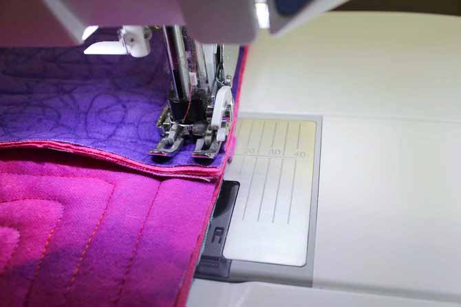 Sewing over multiple thicknesses