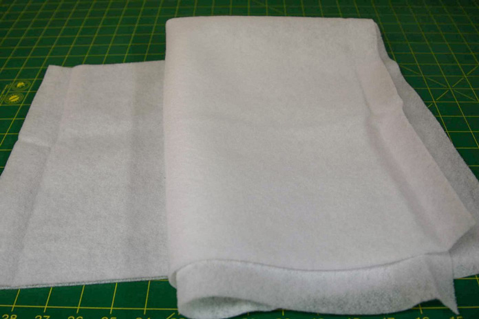 Cutting the fusible fleece