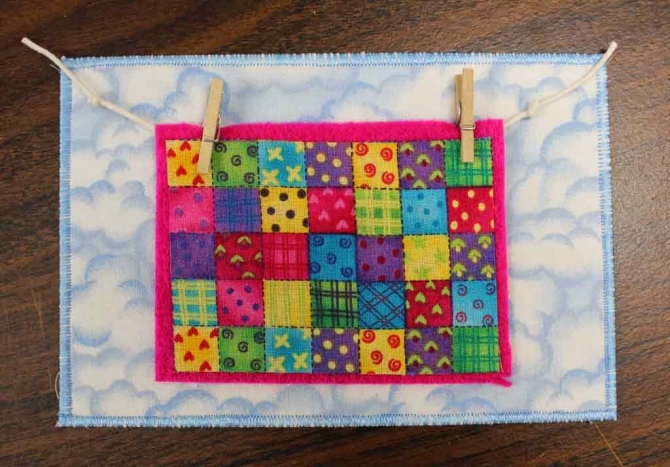 Quilted Postcards, The Card is in the Mail