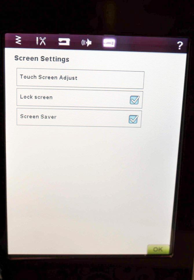 Lock screen setting