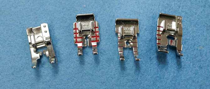 Various ¼" presser feet for the Opal 690Q