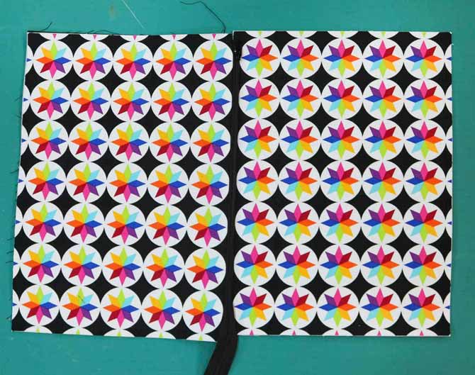 Ooops - the edges are not exactly matched up and neither is the pattern