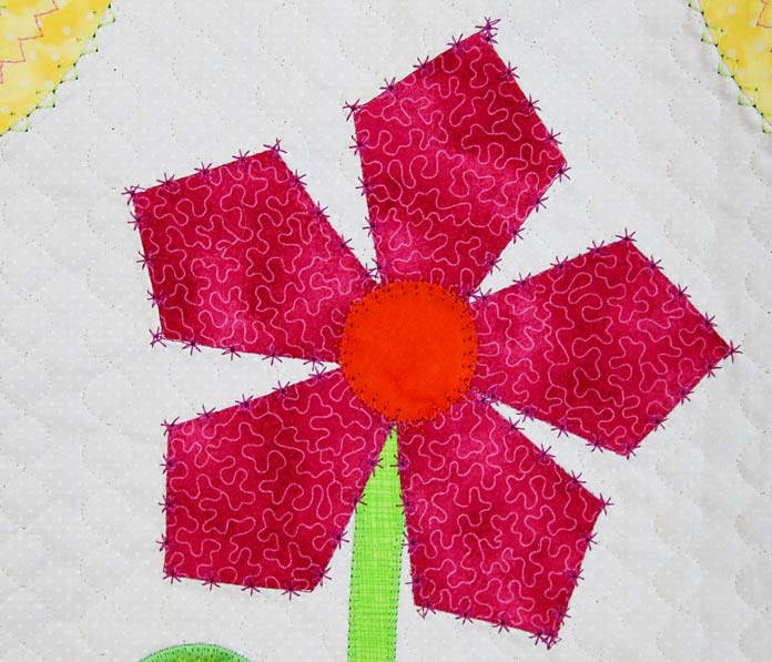 Using a decorative stitch as an applique stitch