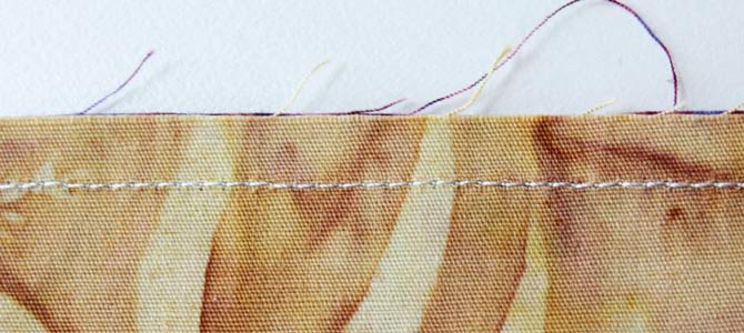 Nicely defined stitches on the bobbin side