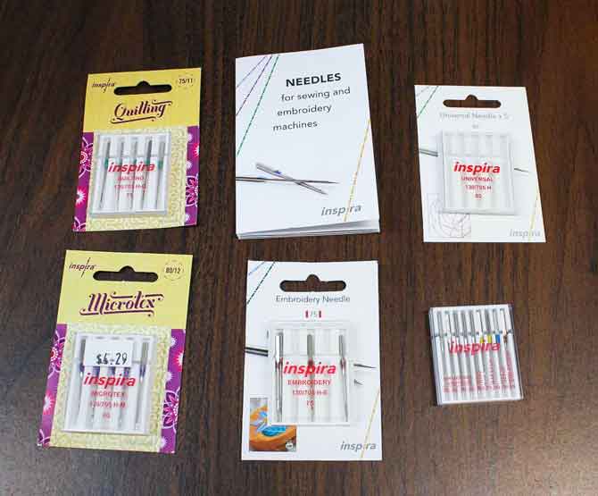 Variety of Inspira needles and needle guide