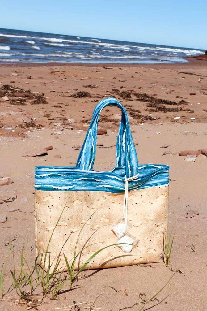 The carefree beach tote bag