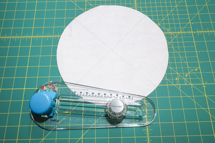 Doing a full circular motion will cut the required 360º circle.