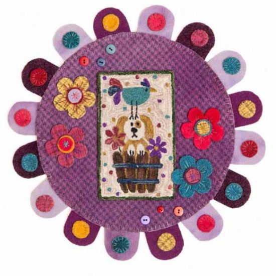 Razzle and Dazzle threads add bling to your punchneedle embroidery