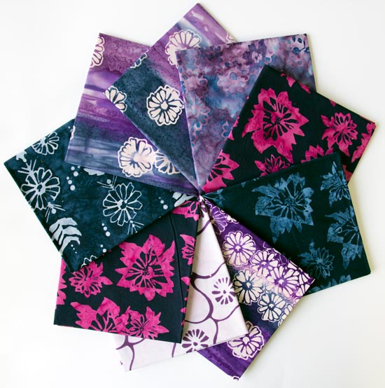 Fat Quarter Bundle of Daisy Chain fabric by Banyan Batiks