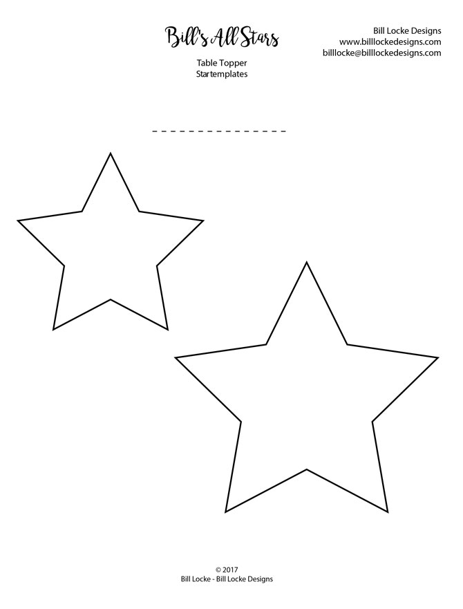 Bill's All Stars template, click on the picture to download PDF