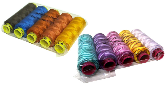 Spagetti and Fruitti thread packs from WonderFil Specialty Threads!
