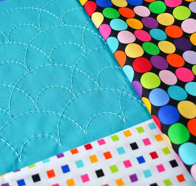 Auditioning border fabrics for the sashiko snap bag