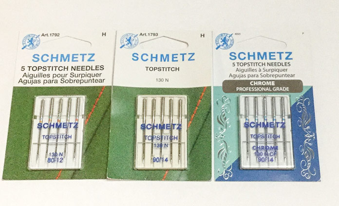 SCHMETZ Topstitch needles come in a variety of sizes both standard and chrome coated; a tutorial on thread painting.