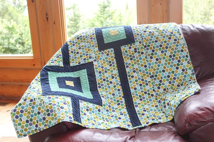 My April posts featuring a baby quilt finally quilted!