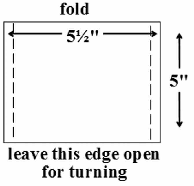 Instructions for making the pocket