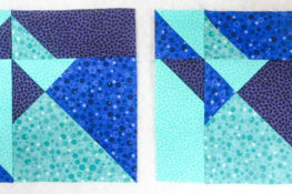 1 quilt block, 3 disappearing quilt block options!