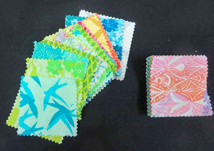 2½" squares from a Charm Pack