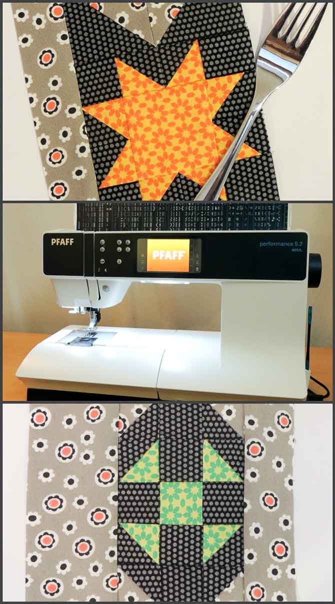 fork block, Performance 5.2 spoon block pieced blocks sewing machine