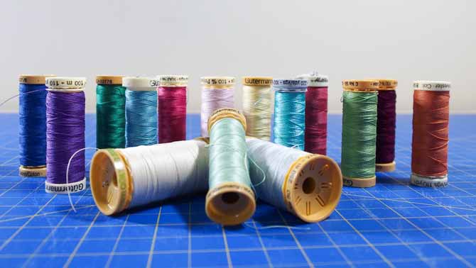 Glorious colors of Gütermann cotton and polyester thread