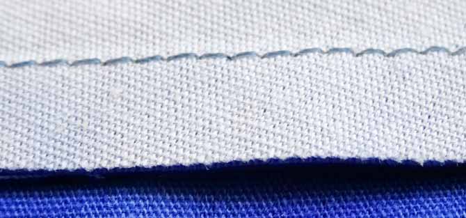 After the paper is removed, the stitching remains intact and neat.