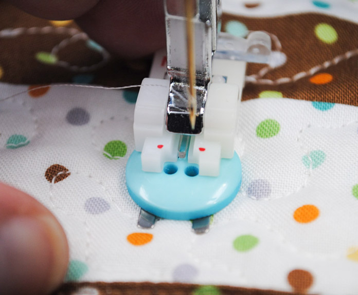 Stitching the first two holes