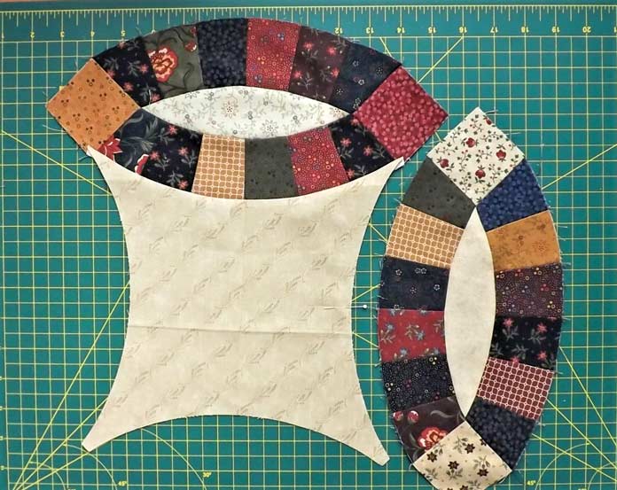 5 ways to cut pieces for a Double Wedding Ring quilt