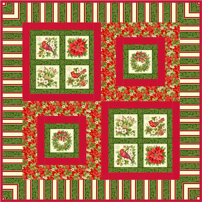 'Tis the Season wall quilt or table topper