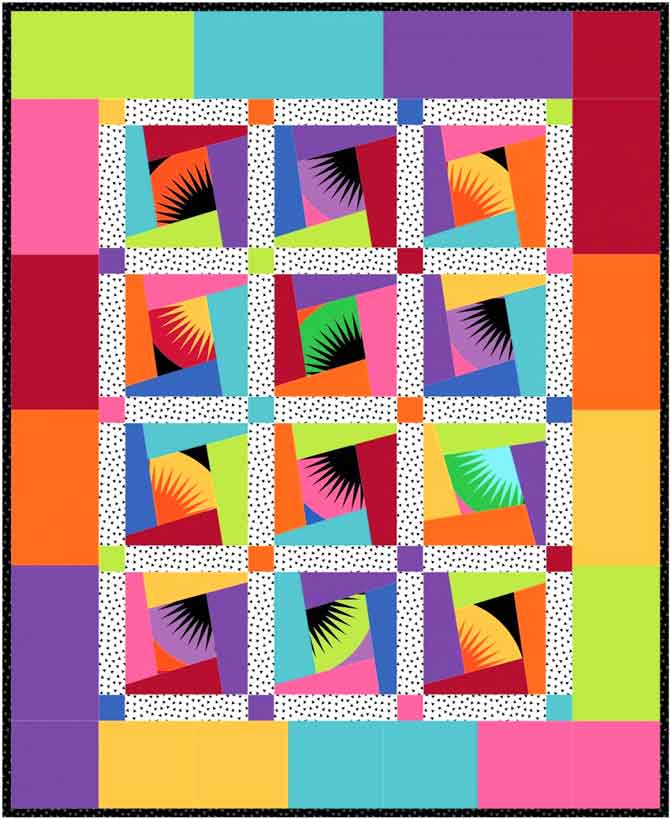 Wonky Squares quilt