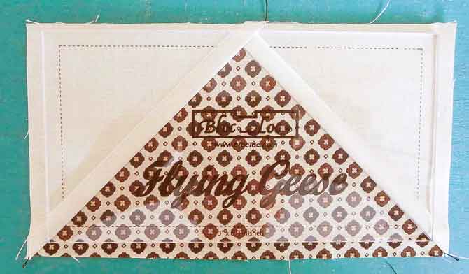 How to use the Bloc-Loc ruler for flying geese quilt blocks
