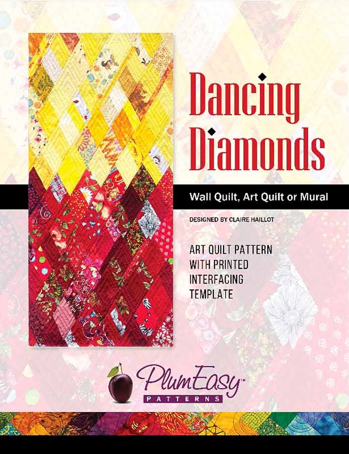 Dancing Diamonds quilt pattern by Claire Haillot