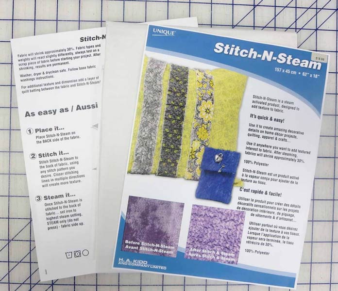 Stitch-N-Steam for making texturized fabric