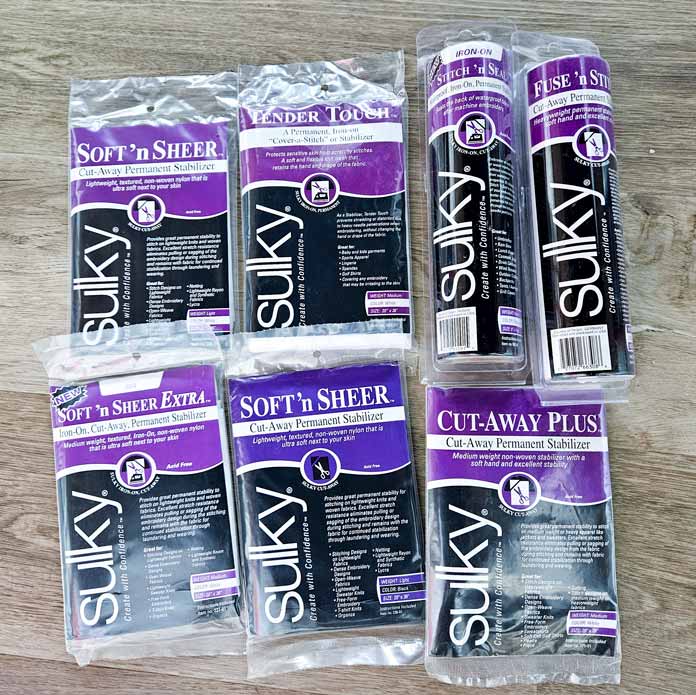 Purple and black packaging for stabilizers