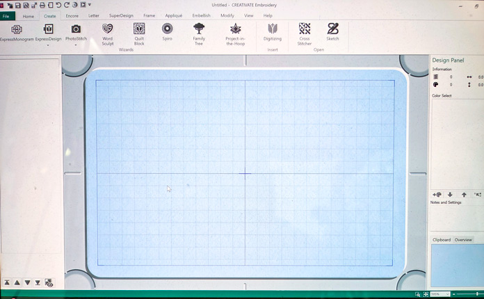 A computer screen with software