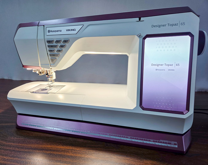 A white sewing machine