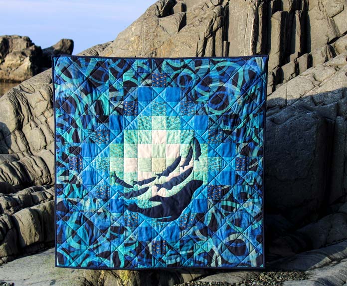 Sea Change Wall Quilt pattern by Ralph Jarvis and Corey Follett for ANPTmag Issue 60; photo by Corey Follett for ANPTmag