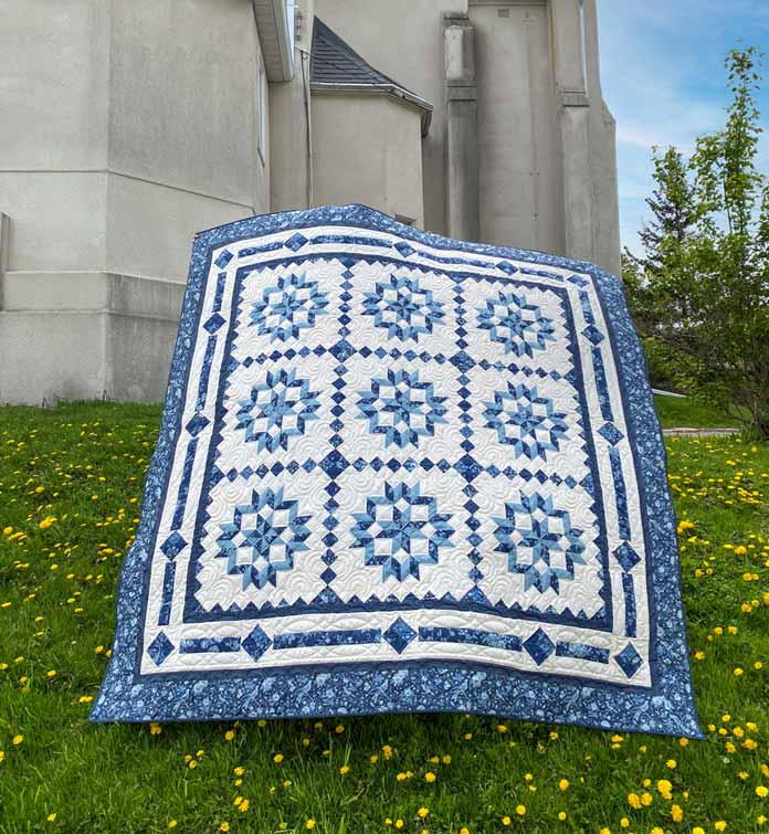 The Irish Carpenter Quilt by Clodagh Coker for ANPTmag Issue 63; photo by Carla A. Canonico for ANPTmag