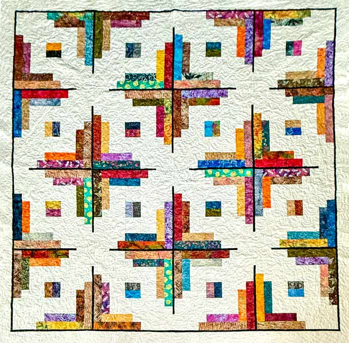 Mod Cabin Quilt by Heather McArthur for ANPTmag Issue 69; photo by Heather McArthur for ANPTmag
