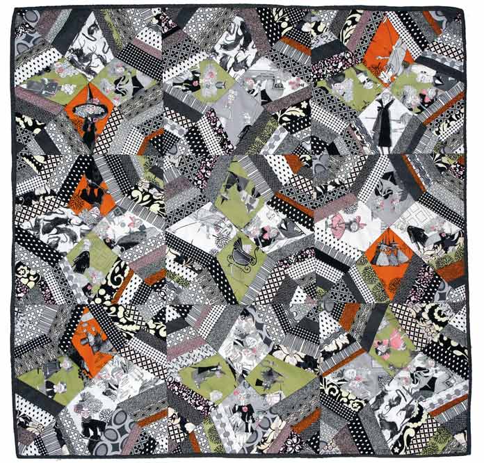 The Ghastlies Quilt by Nicole Brewster for ANPTmag Issue Fall 2012; photo by Carla A. Canonico for ANPTmag