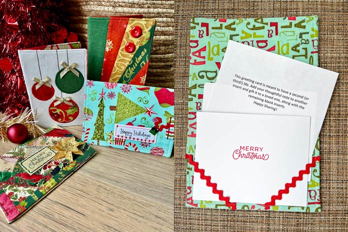Reusable Fabric Art Greeting Card by Heather McArthur was featured in ANPTmag Issue 66; photo by Heather McArthur for ANPTmag
