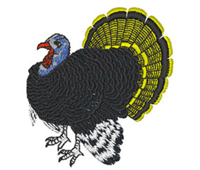 Turkey embroidery design. Brother Luminaire XP