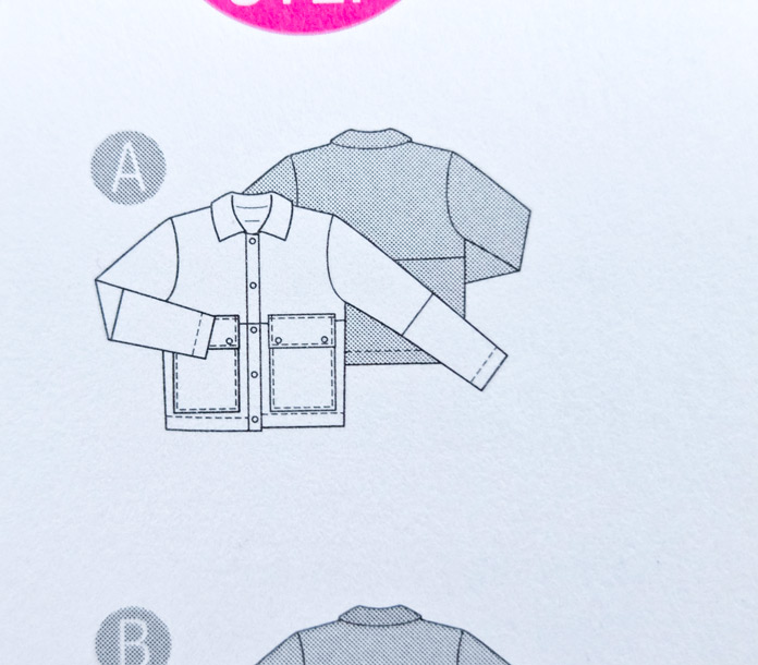 The back of the Burda 5941 sewing pattern