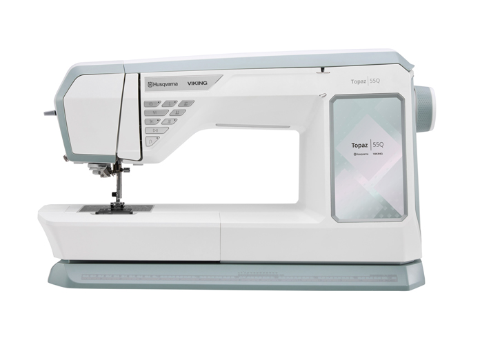 A white sewing machine
