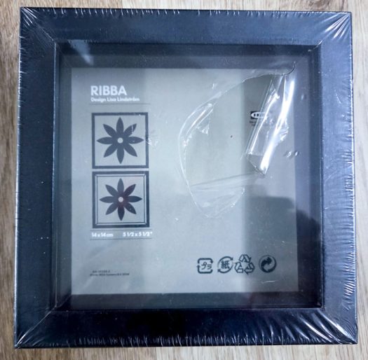 A square black frame