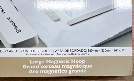 A tan and white packaging