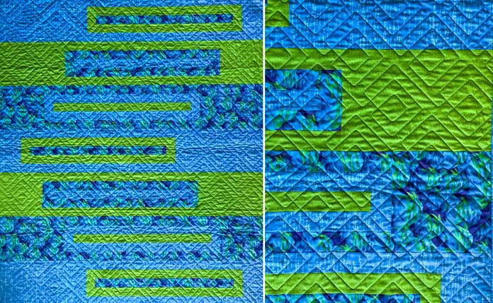 The Long Cabin Quilt by Elaine Theriault for ANPTmag Issue 68; photo by Carla A. Canonico for ANPTmag