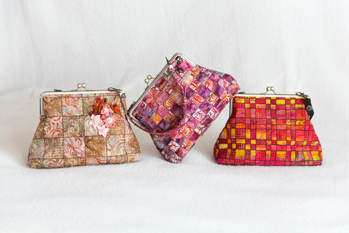 A variety of possibilities for making the It’s ‘Purse’ onal Purse by Lucy Garvin for ANPTmag Issue Spring 2016; photo by Carla A. Canonico for ANPTmag