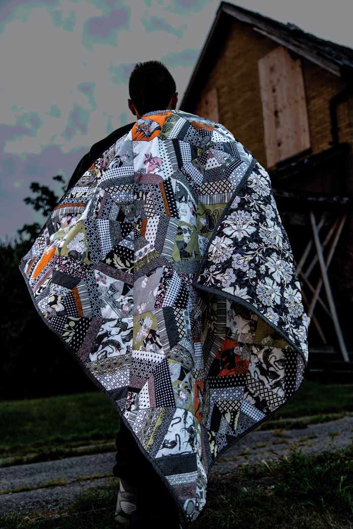 The Ghastlies Quilt by Nicole Brewster for ANPTmag Issue Fall 2012; photo by Carla A. Canonico for ANPTmag